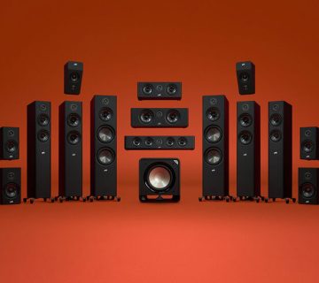 Enceinte polkaudio noire de chez hifimage laval